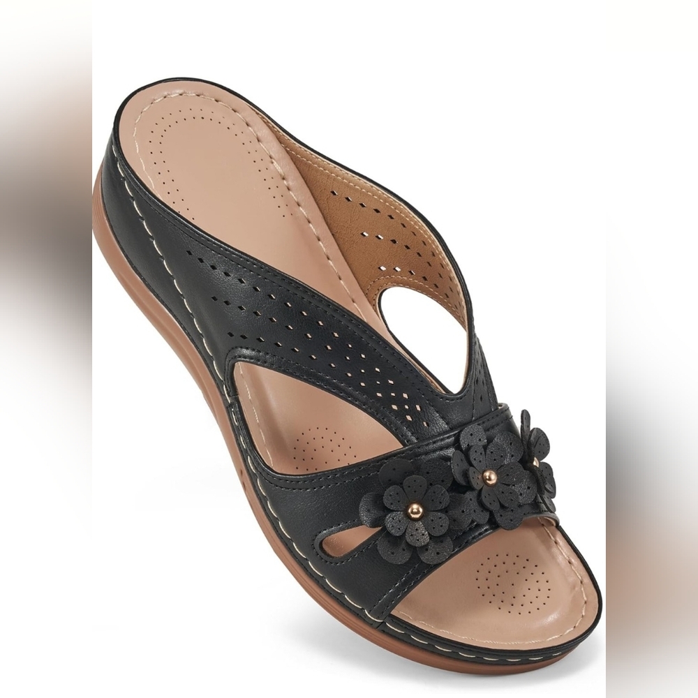 Ecetana Wedge Sandals Comfortable Memory Foam Women's Size EU 43 US Size 12 New